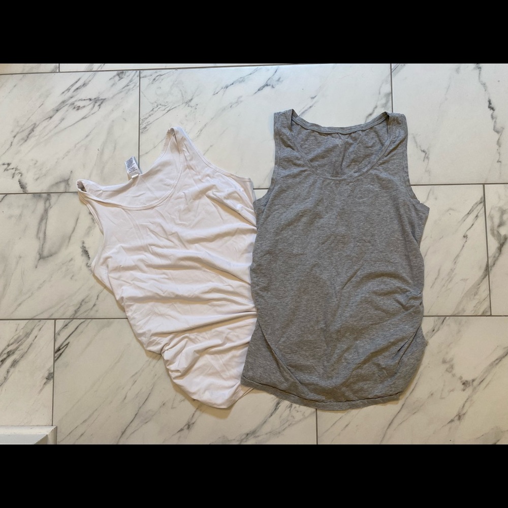 Bundle of 2 size Large Maternity Tank Tops